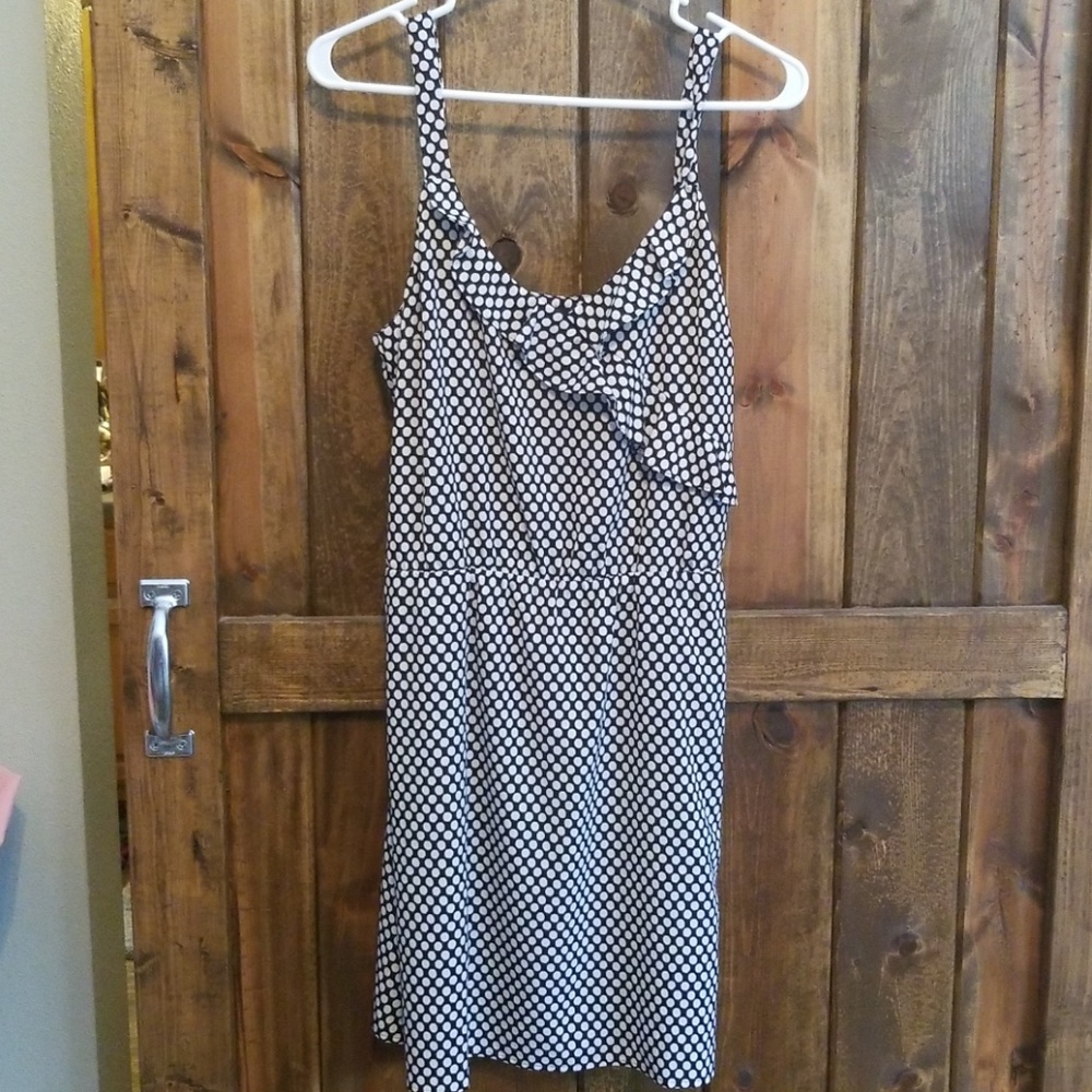 White House Black Market polka dot dress